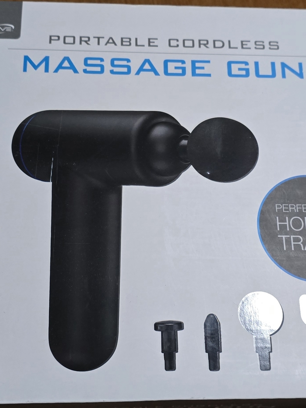 Portable Cordless Massage Gun - Black